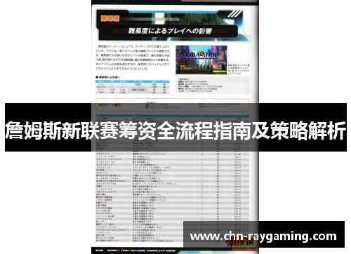 詹姆斯新联赛筹资全流程指南及策略解析